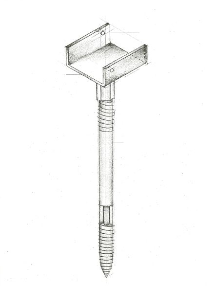 Patentierter Gratlattenhalter